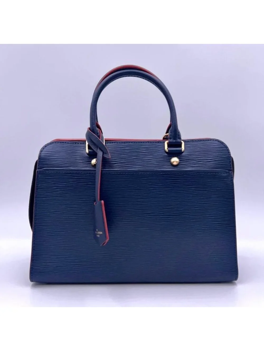 Louis Vuitton Epi Vano MM Handbag Navy
